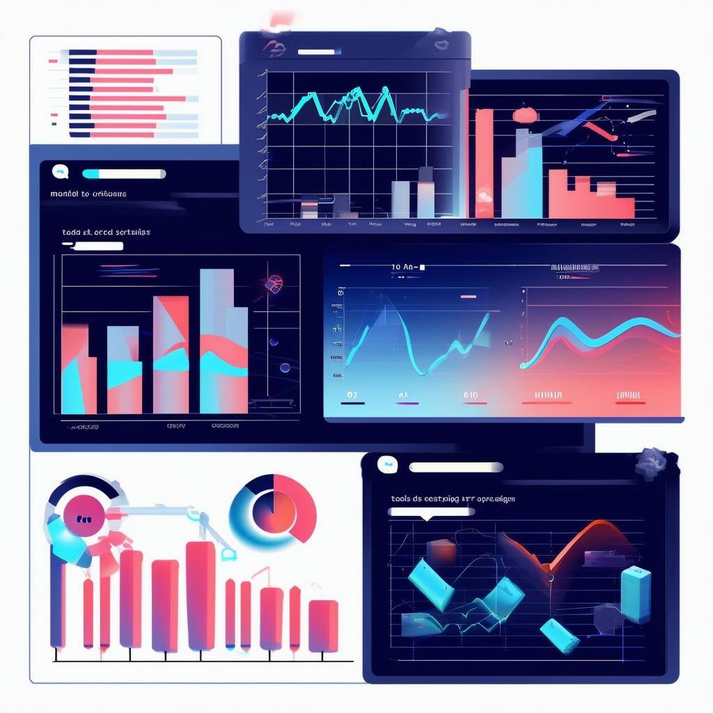 A graphic with no words that shows dashboards and other monitoring and alerting tools in the context of computing