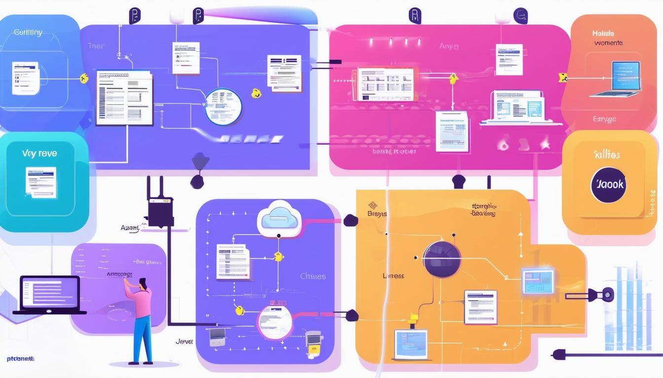 A visual representation of the Agile development workflow