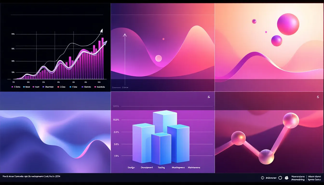 A visual representation of web app development cost in 2024.